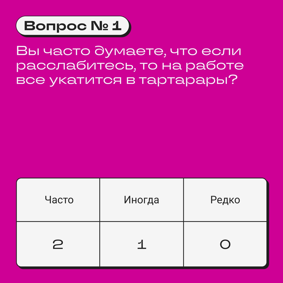 Предлагаем измерить точный процент вашего упарывания на работе. В этом нам поможет шкала ментального здоровья диджитальщика. 
 
Правила простые: отвечайте на вопросы и получайте баллы | Сетка — новая социальная сеть от hh.ru