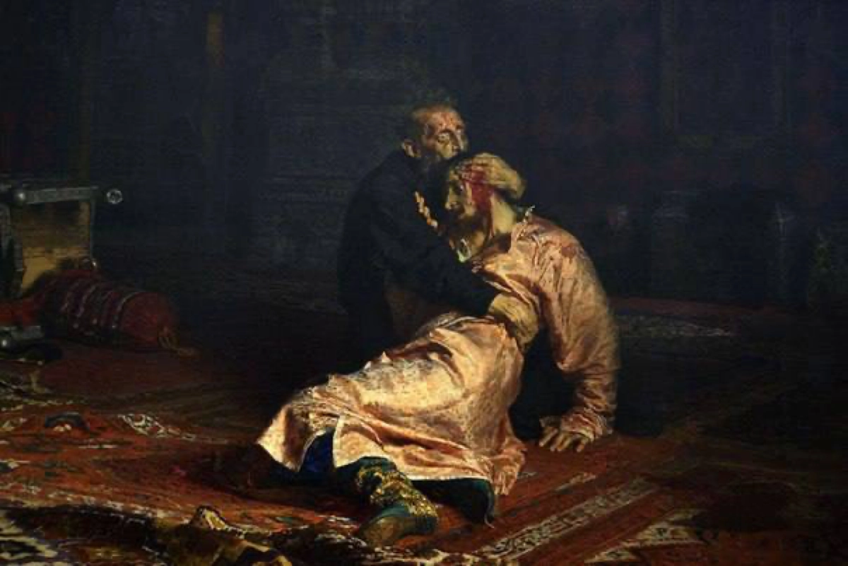 Илья Репин. «Зачем ты слушал Шамана в наушниках, сынок?»
Из коллекции Рживописи | Сетка — новая социальная сеть от hh.ru