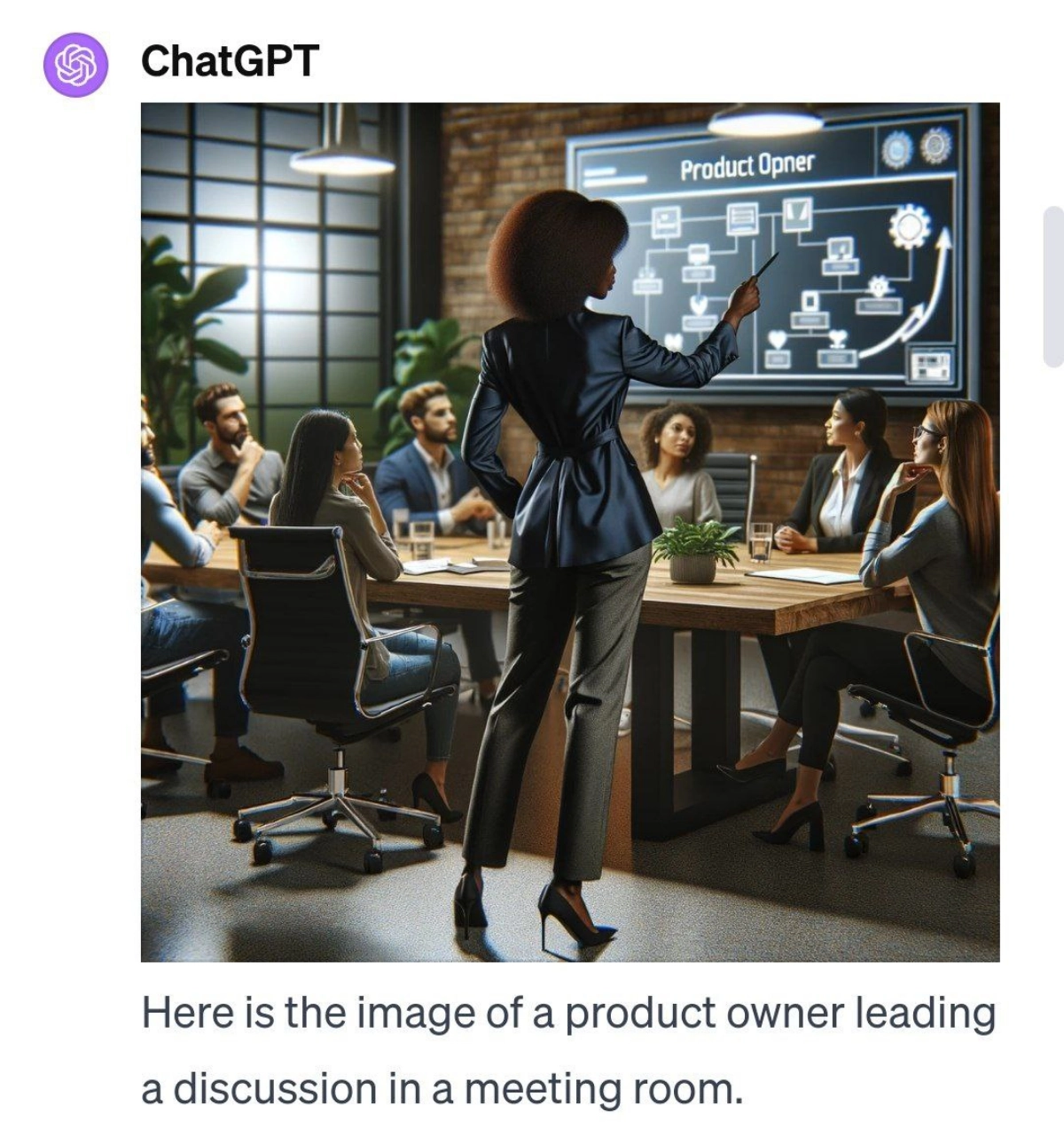Решили попросить ChatGPT нагенерить изображений продакт-менеджера, продакт-оунера и CPO. 
А потом заставили делать CPO все более и более успешным | Сетка — новая социальная сеть от hh.ru