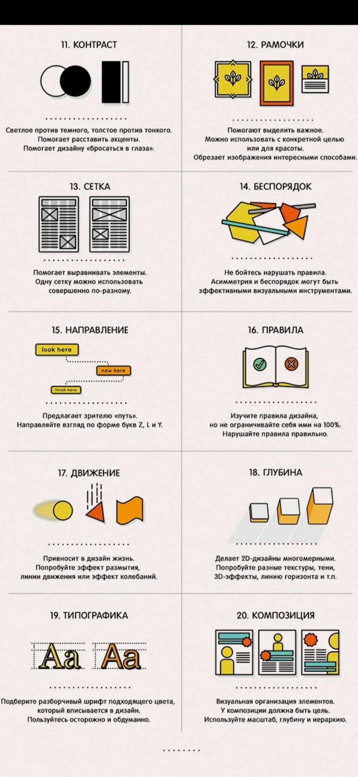 Найдена интересная инфографика про принципы дизайна, согласны с ниже изложенным? | Сетка — новая социальная сеть от hh.ru