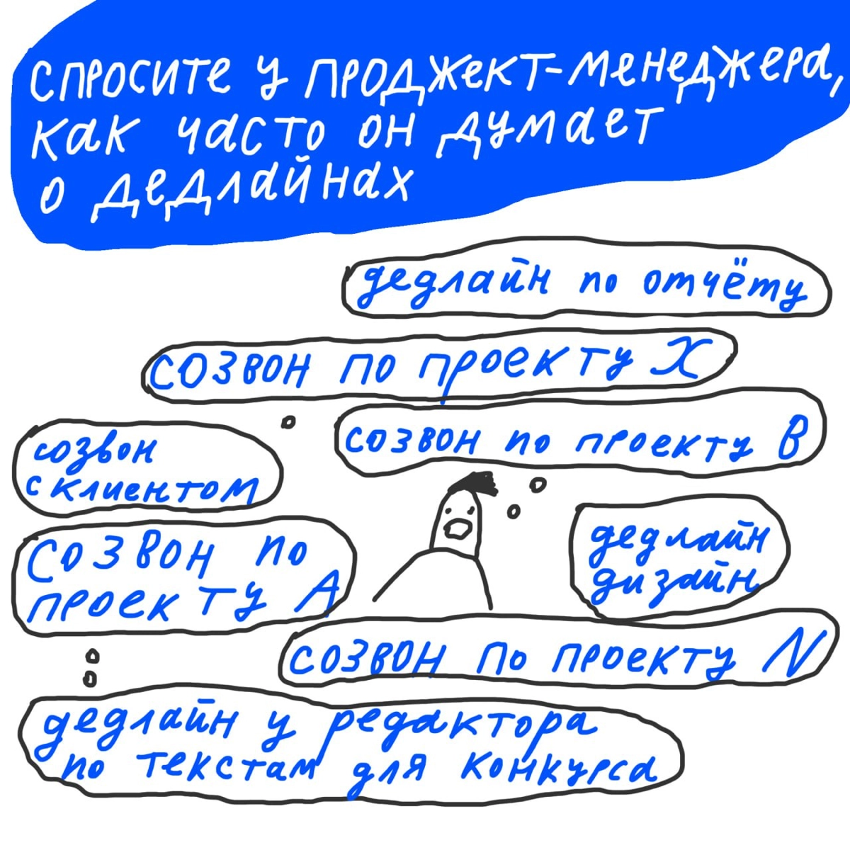🗡 А о чём вы чаще всего думаете на работе? Ответ «о конце рабочего дня» забираем себе. | Сетка — новая социальная сеть от hh.ru