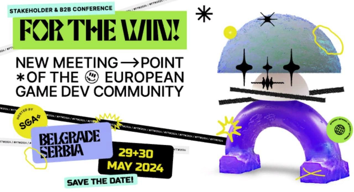 🔴🏃🏻Офлайн конференция «For the win» в Белграде 29-30 мая 
Представители игровой индустрии из всей Европы снова соберутся в Белграде для обмена знаниями и понимания будущего быстрорастущего сектора игр | Сетка — новая социальная сеть от hh.ru
