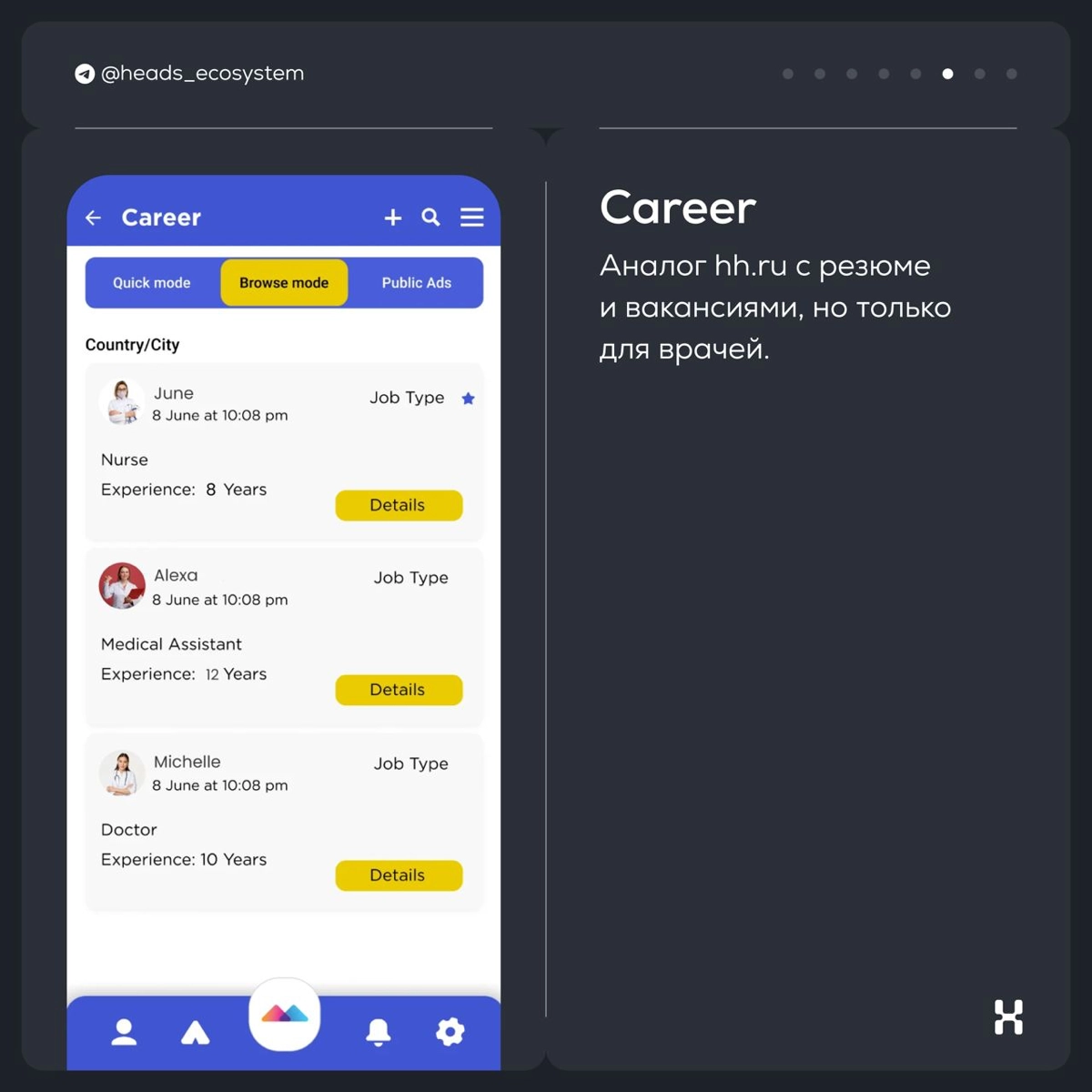 Medicos Connect — суперапп для ментального здоровья врачей | Сетка — новая социальная сеть от hh.ru