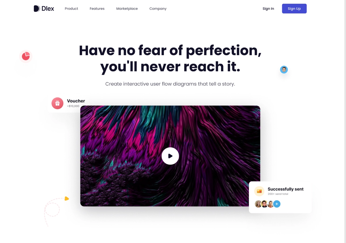 Dlex
Лендинг для маркетинга 
→ Жанр: #LandingPage
→ Сложность: #средний
→ Язык: #EN
→ Адаптив: Нет
Ссылка на макет: https://www.figma | Сетка — новая социальная сеть от hh.ru
