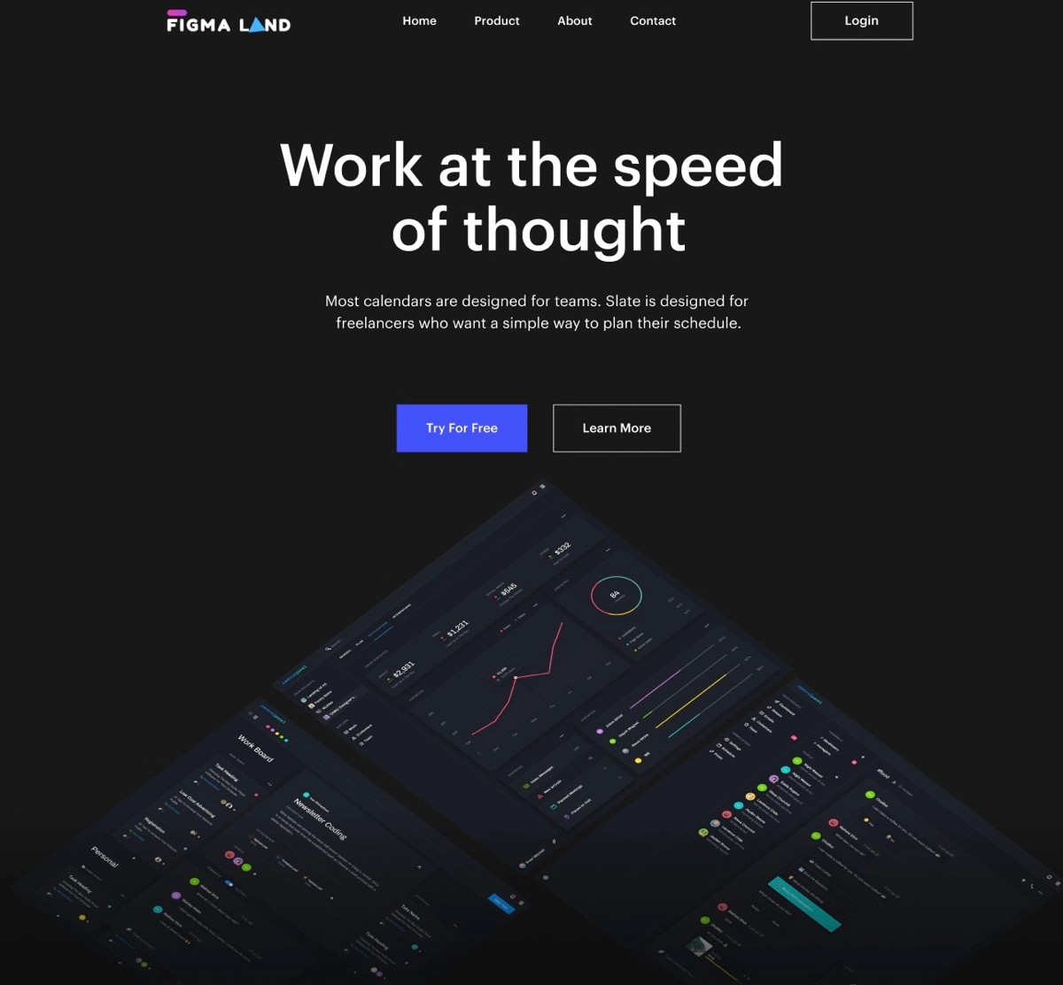 Figma Land
Лендинг планировщика задач для фрилансеров
→ Жанр: #LandingPage
→ Сложность: #легкий
→ Язык: #EN
→ Адаптив: Есть
Ссылка на макет: https://www.figma | Сетка — новая социальная сеть от hh.ru
