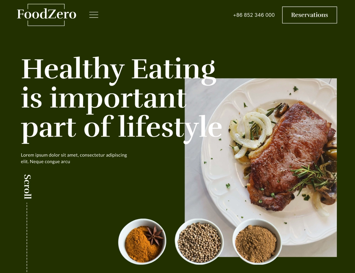 FoodZero
Сайт ресторана
→ Жанр: #MultiPage
→ Сложность: #сложный
→ Язык: #EN
→ Адаптив: Нет
Ссылка на макет: https://www.figma | Сетка — новая социальная сеть от hh.ru