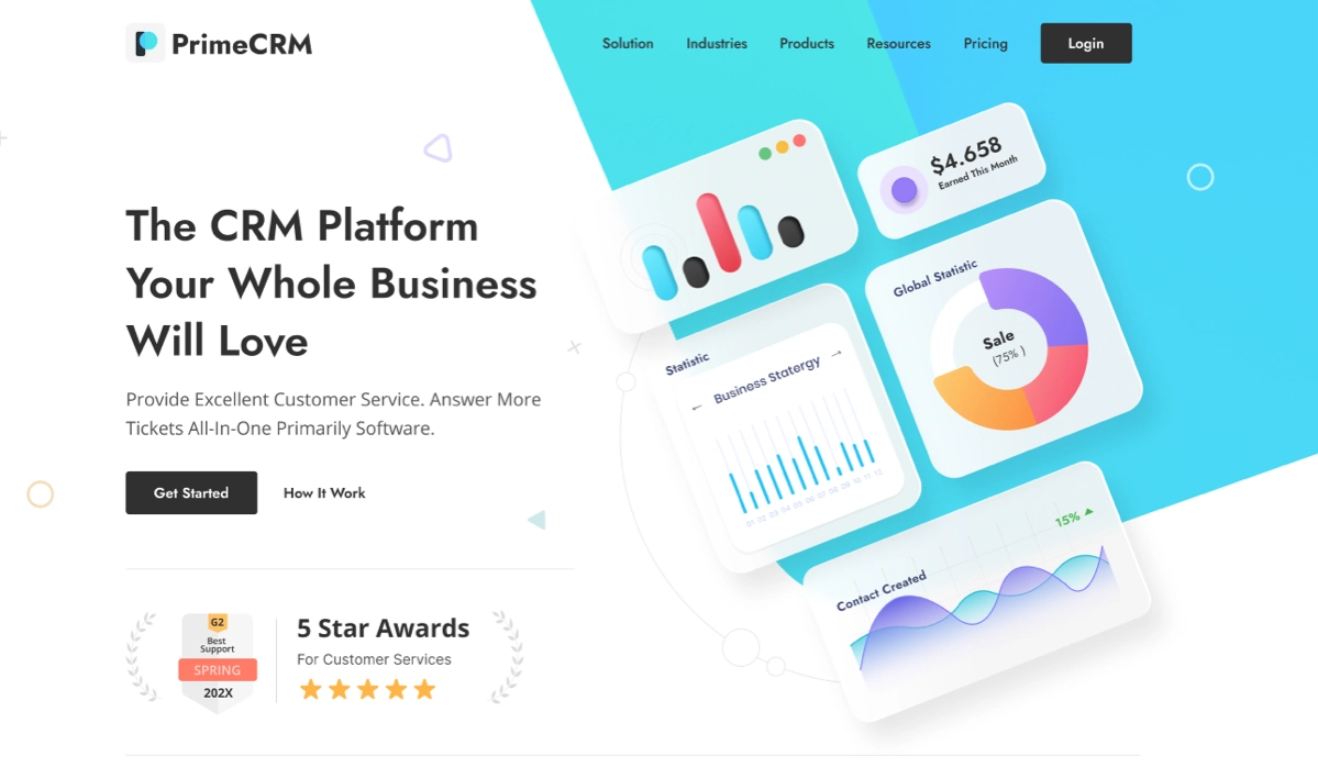 PrimeCRM
Сайт CRM-системы
→ Жанр: #MultiPage
→ Сложность: #средний
→ Язык: #EN
→ Адаптив: Нет
Ссылка на макет:  https://www.figma | Сетка — новая социальная сеть от hh.ru