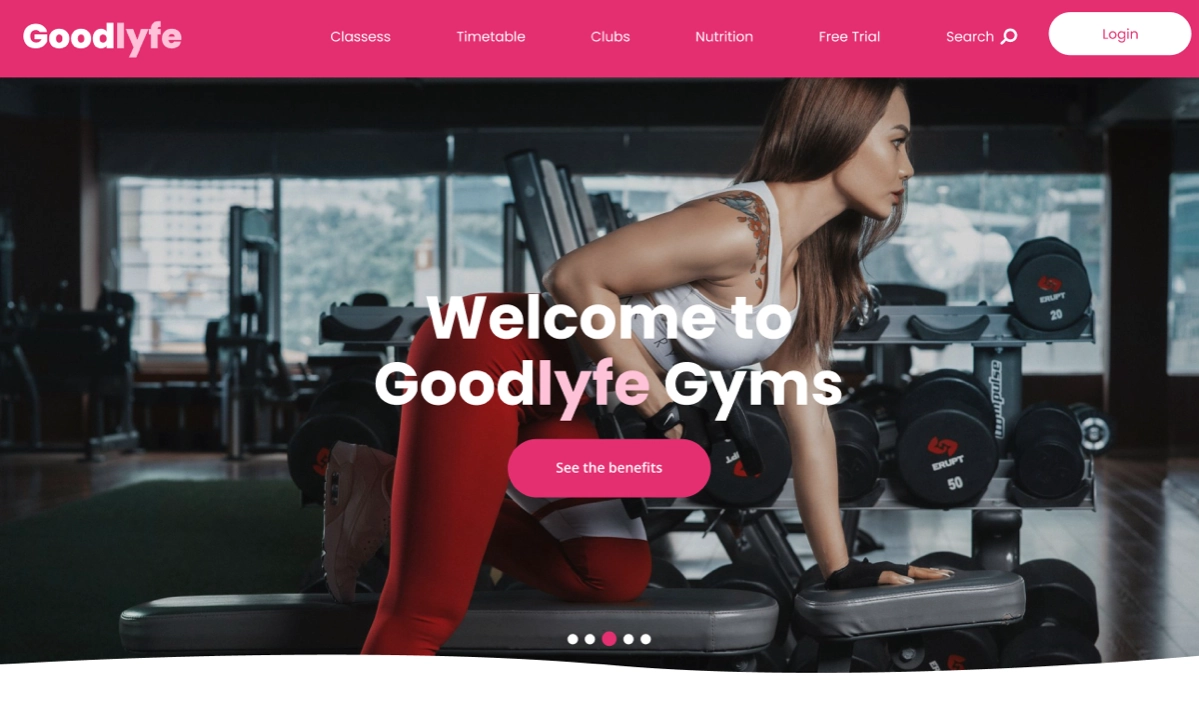 GoodLyfe
Лендинг фитнес-клуба
→ Жанр: #LandingPage
→ Сложность: #легкий
→ Язык: #EN
→ Адаптив: Есть
Ссылка на макет: https://www.figma | Сетка — новая социальная сеть от hh.ru