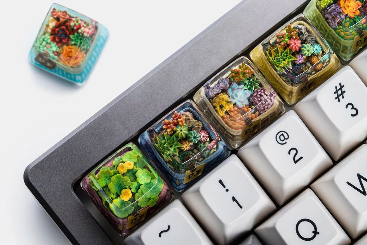 Кейкапы Terrarium с садовыми ланшафтами внутри | Сетка — новая социальная сеть от hh.ru