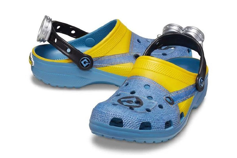 🍕 Crocs объединился с Illumination и представил сабо в стиле миньонов. Верхняя часть обуви украшена джинсовым комбинезоном, а на носке и в месте крепления ремешков красуется логотип Грю «G» | Сетка — новая социальная сеть от hh.ru