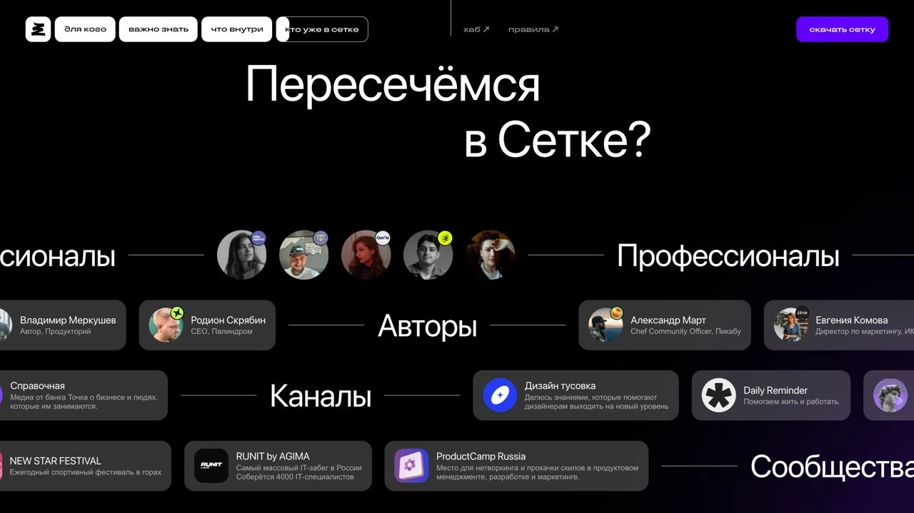 ⚡️Кто уже в сетке? 😏
Ура, в массовый доступ вышла социальная сеть «сетка»! Ну да, да, русский линкедин 🍀 
Соцсеть для нетворкинга от hh.ru | Сетка — новая социальная сеть от hh.ru