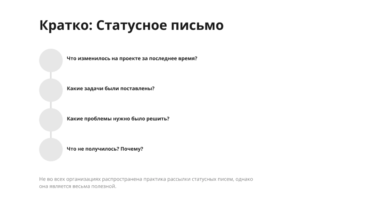Кратко: Статусное письмо | Сетка — новая социальная сеть от hh.ru