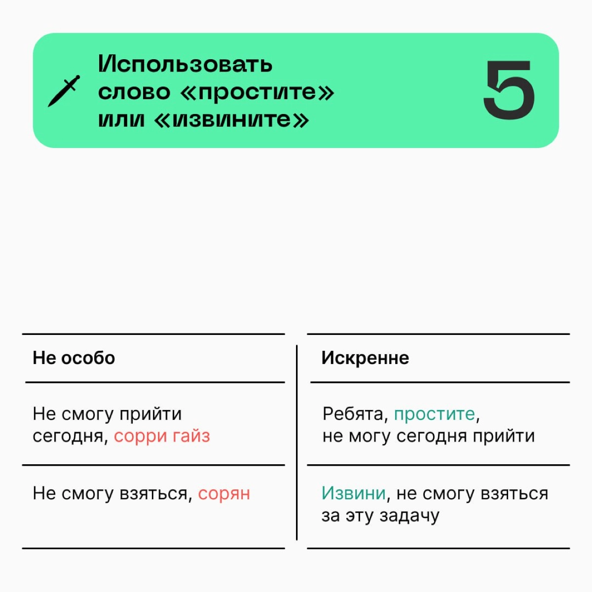 🗡 Извинениями можно разрушить отношения, а можно построить. Вам какой вариант? | Сетка — новая социальная сеть от hh.ru