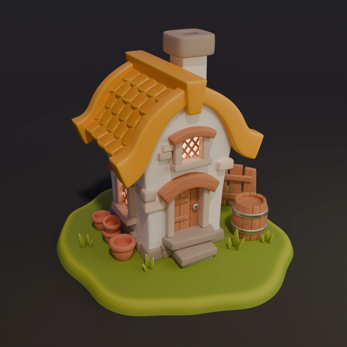 3D моделирование стилизованных объектов и персонажей. 
Больше работ на Behance - https://www.behance.net/annaiamanova | Сетка — новая социальная сеть от hh.ru