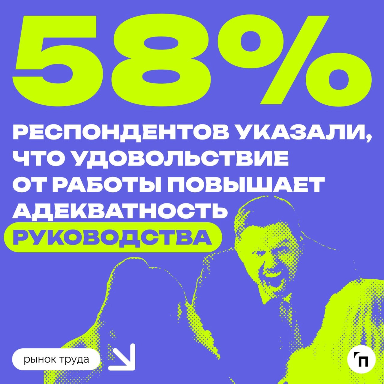 📊 От чего россияне получают удовольствие на работе
Сервис «Работа.ру» провел исследование среди 3 500 пользователей со всей страны и выяснил, что удовольствие от работы получает всего 46% опрошенных | Сетка — новая социальная сеть от hh.ru