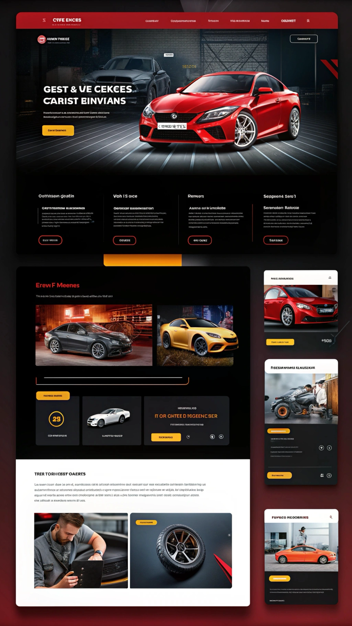 Макет для автосервиса #фигма #верстка  #html #css | Сетка — новая социальная сеть от hh.ru