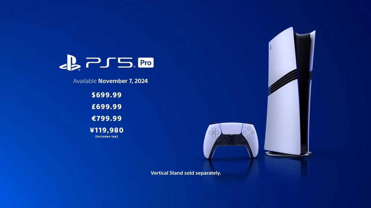 Цена PS5 Pro — 700 баксов! PS5 с дисководом на старте отдавали за 500.
В продаже уже с 7 ноября — осталось ровно два месяца.
Мы только от айфонов отошли, что вы творите?
🍕зумеры в телеграм | Сетка — новая социальная сеть от hh.ru