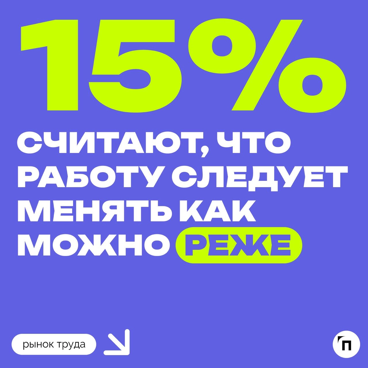 📊 Рекрутеры стали лояльнее к соискателям, которые часто меняют работу
Сервис по поиску высокооплачиваемой работы SuperJob провел исследование среди 1 600 представителей экономически активного населени... | Сетка — новая социальная сеть от hh.ru