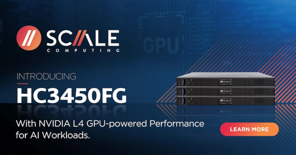 Scale Computing запускает решение HCI с интеграцией графического процессора Nvidia L4
Поставщик решений для периферийных вычислений Scale Computing выпустил первый продукт в серии HC3000 оборудования ... | Сетка — новая социальная сеть от hh.ru