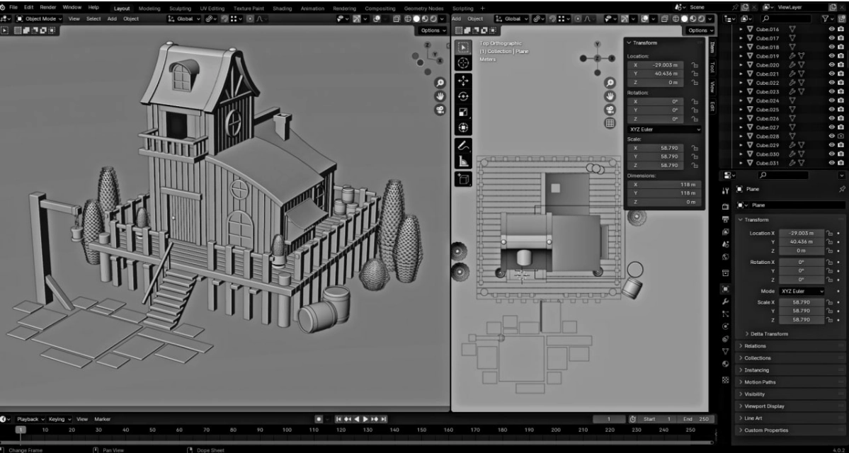 Курс "3D Domik" от Дениса Кожар. 
Blender | Сетка — новая социальная сеть от hh.ru