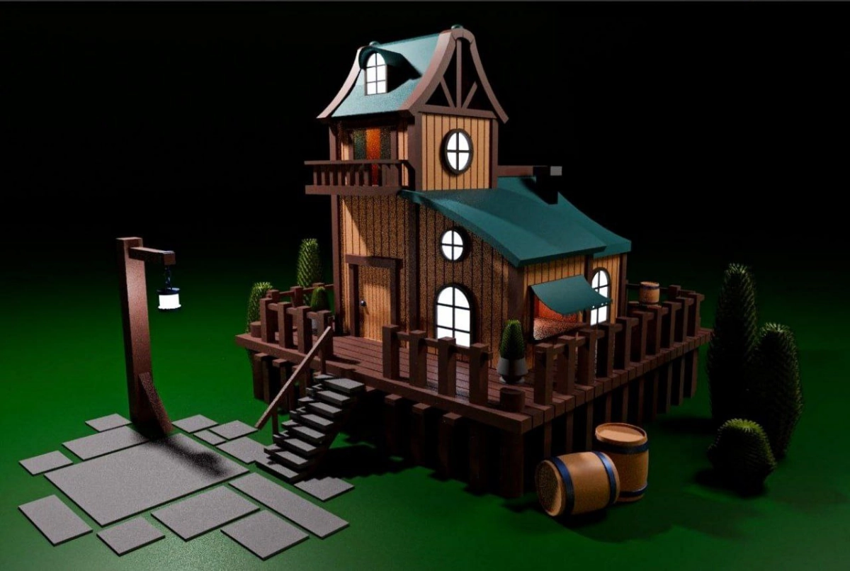 Курс "3D Domik" от Дениса Кожар. 
Blender | Сетка — новая социальная сеть от hh.ru