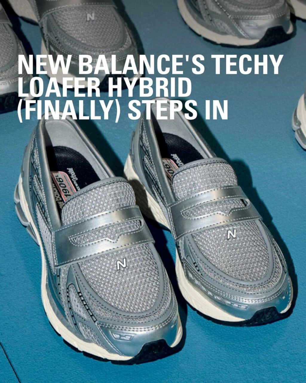 New Balance начали продажу новой модели 1906L — технологичных лоферов цвета металлик. Цена пары — $159 | Сетка — новая социальная сеть от hh.ru