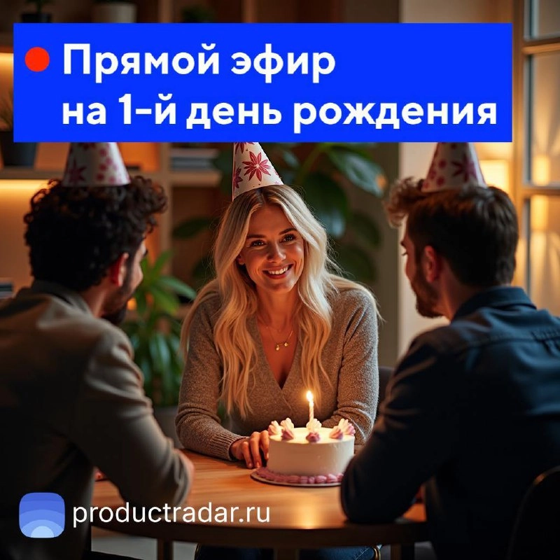 🥳Радару – 1 год. Да будет стрим! | Сетка — новая социальная сеть от hh.ru