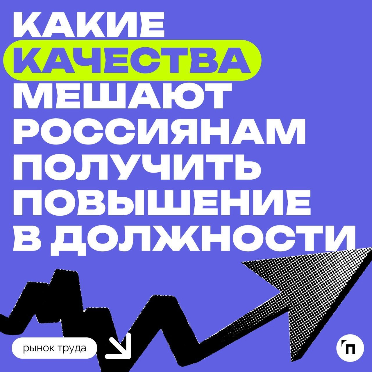 ✔️Природная скромность — главный барьер на пути к карьерному росту, по мнению россиян
Сервис Работа.ру провел исследование и выяснил, какие качества мешают россиянам получить повышение в должности | Сетка — новая социальная сеть от hh.ru