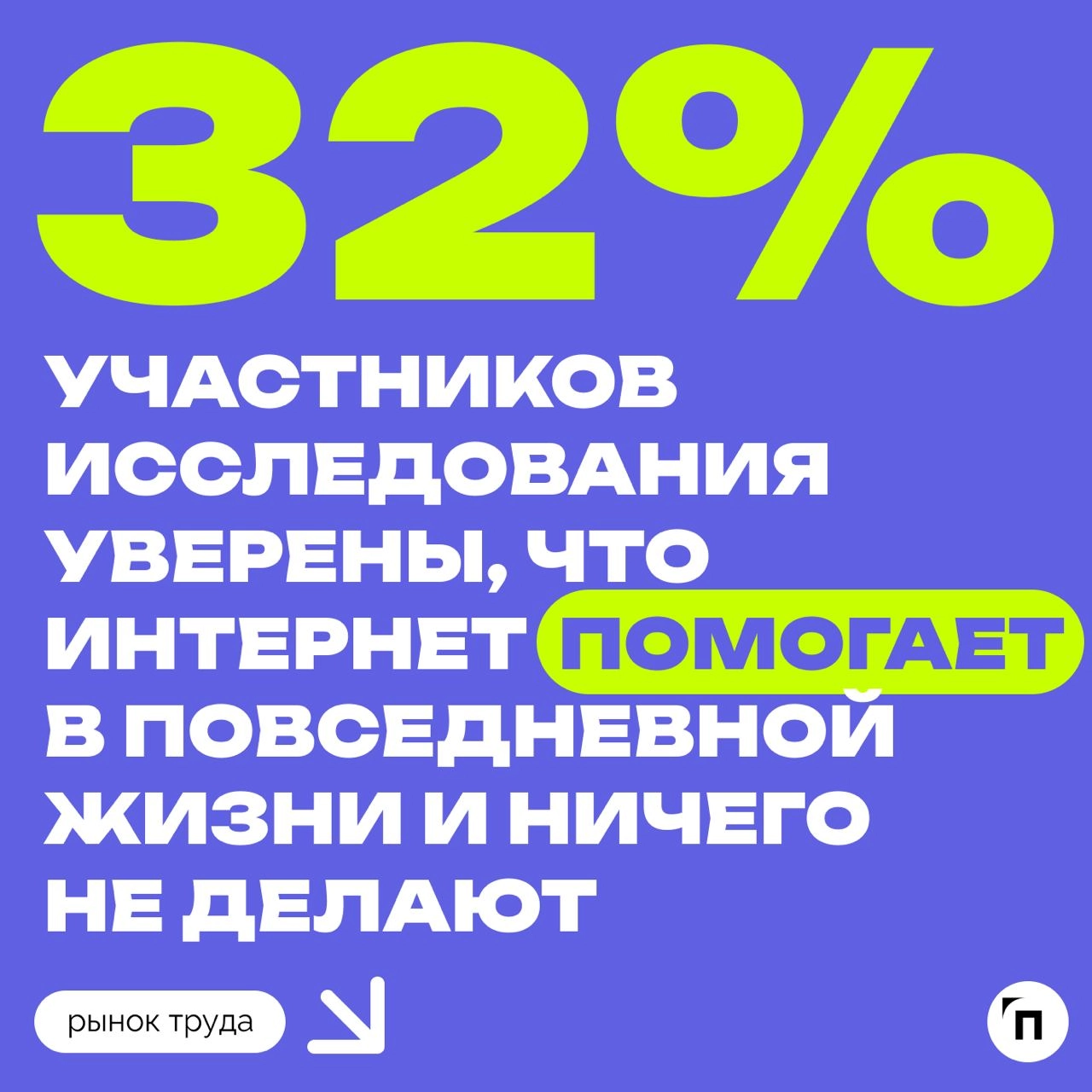 🧷Половина россиян признались в интернет-зависимости
В преддверии дня борьбы с интернет-зависимостью сервис «Работа | Сетка — новая социальная сеть от hh.ru