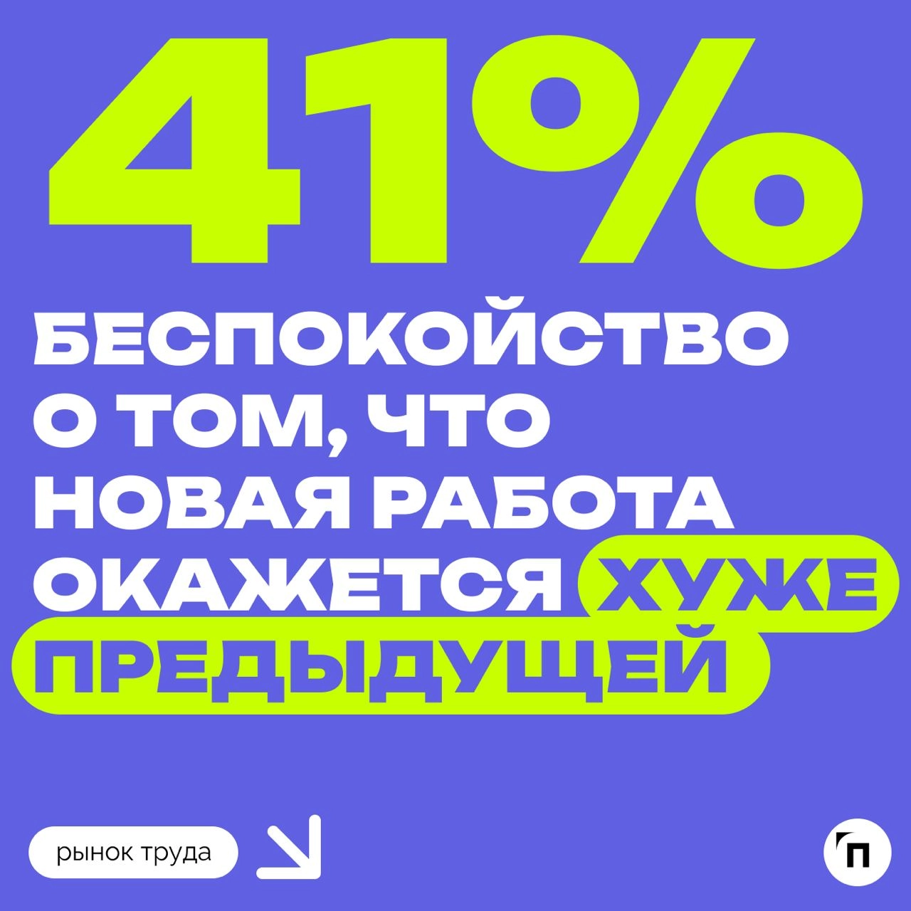 🧷Чего боятся россияне при переходе на новую работу
Сервис «Работа | Сетка — новая социальная сеть от hh.ru