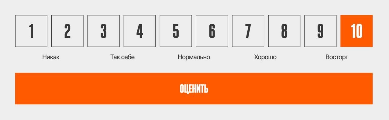 Не хочу думать
Пожюриваю тут в открытом жюри Среды и ребятам огромный респектище за шкалу голосования. 
Какой же это кайф, когда не надо испытывать угрызения совести ставя работе шестёрку | Сетка — новая социальная сеть от hh.ru
