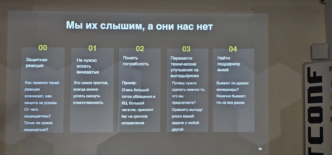 ⚡️ Про коммуникации и командную работу в IT
SITConf - конференция для IT-сообщества прошла сегодня в Самаре, и я, конечно же, и туда пришла | Сетка — новая социальная сеть от hh.ru