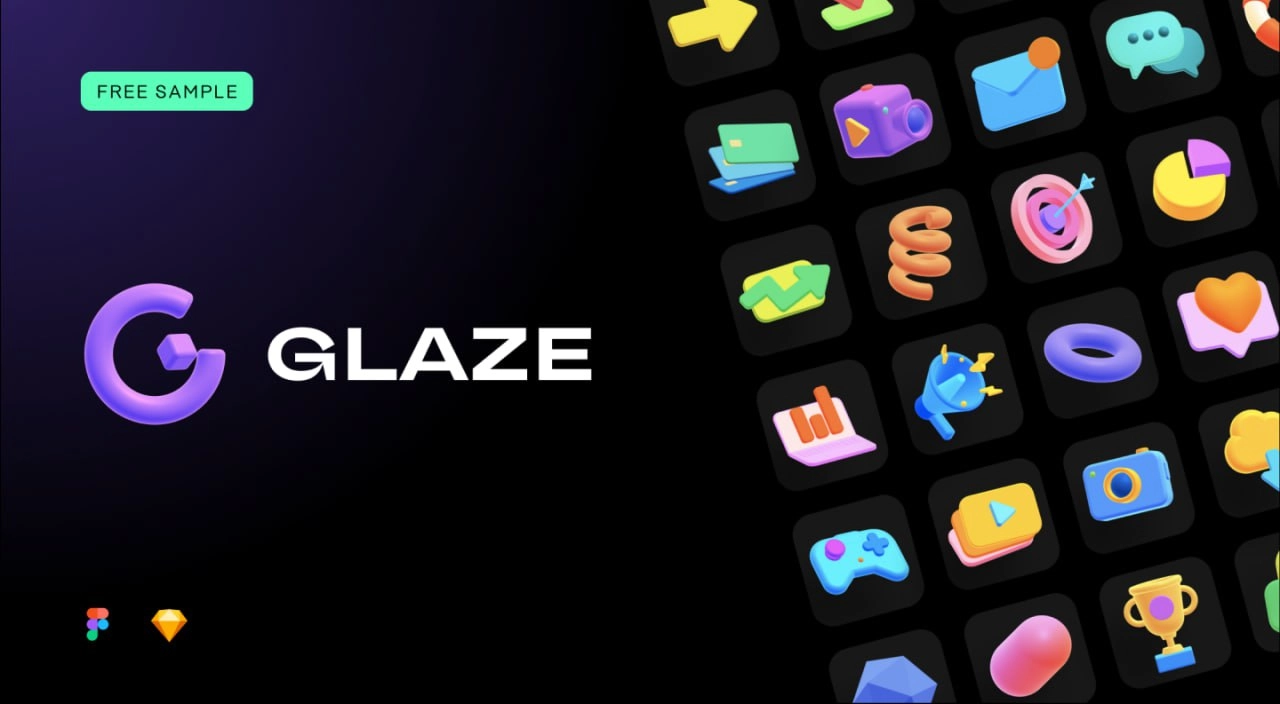 🙈 #иконки #шейпы #ресурсы #дизайн #figma
Glaze - 3D Icons
Коллекция 3D иконок
😘 Odiz | Telegram | Сетка — новая социальная сеть от hh.ru