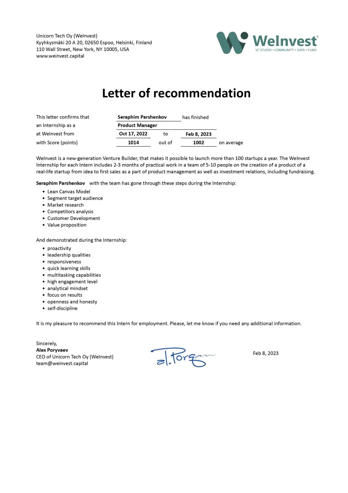 Network member avatar