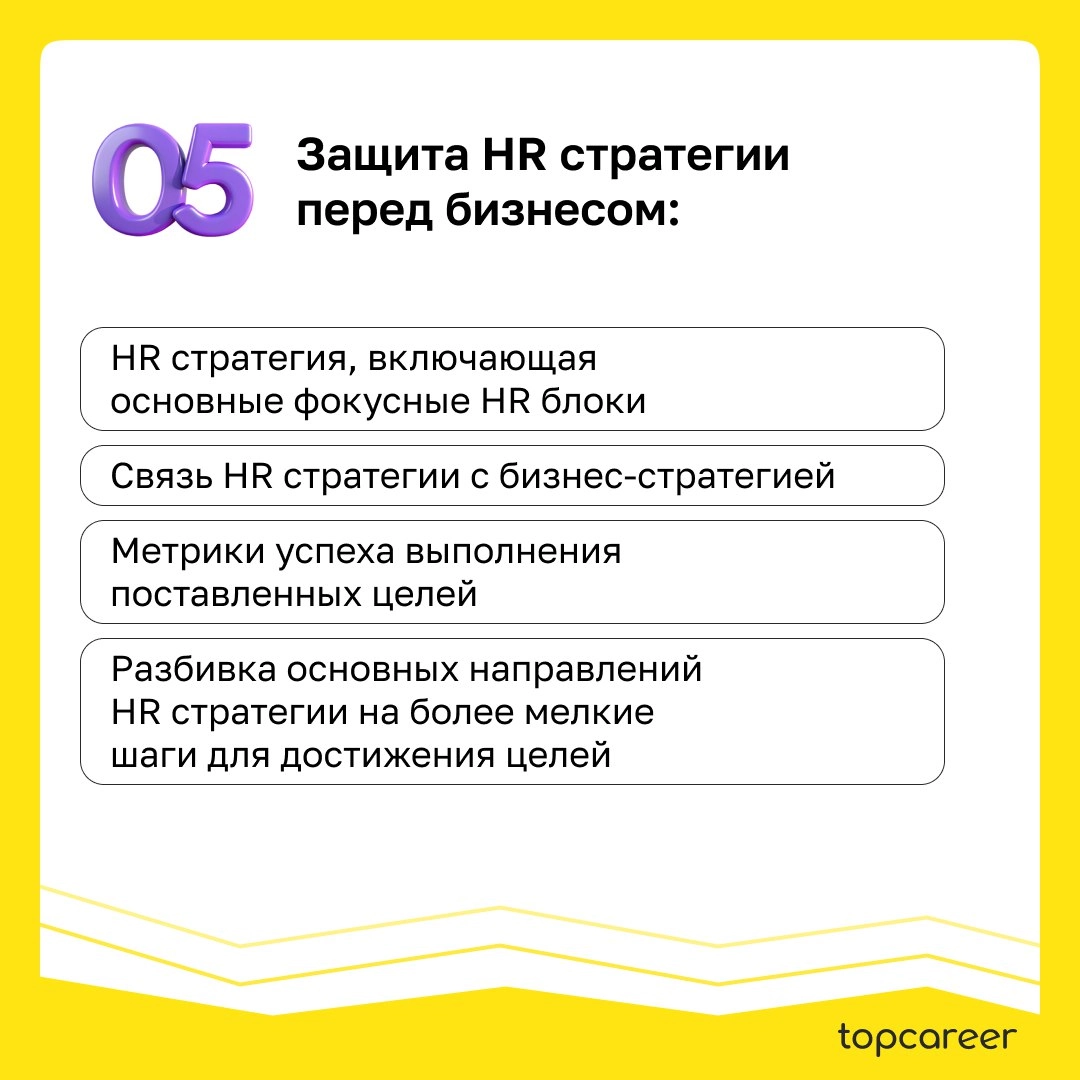 Чек-лист рекомендованных шагов формирования HR стратегии
HR-стратегия — это не план работы HR отдела,
а стратегия работы с персоналом для достижения
компанией бизнес-целей | Сетка — новая социальная сеть от hh.ru
