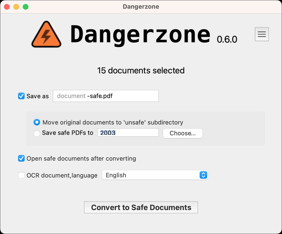 Take potentially dangerous PDFs, office documents, or images and convert them to safe PDFs 
https://github.com/freedomofpress/dangerzone | Сетка — новая социальная сеть от hh.ru