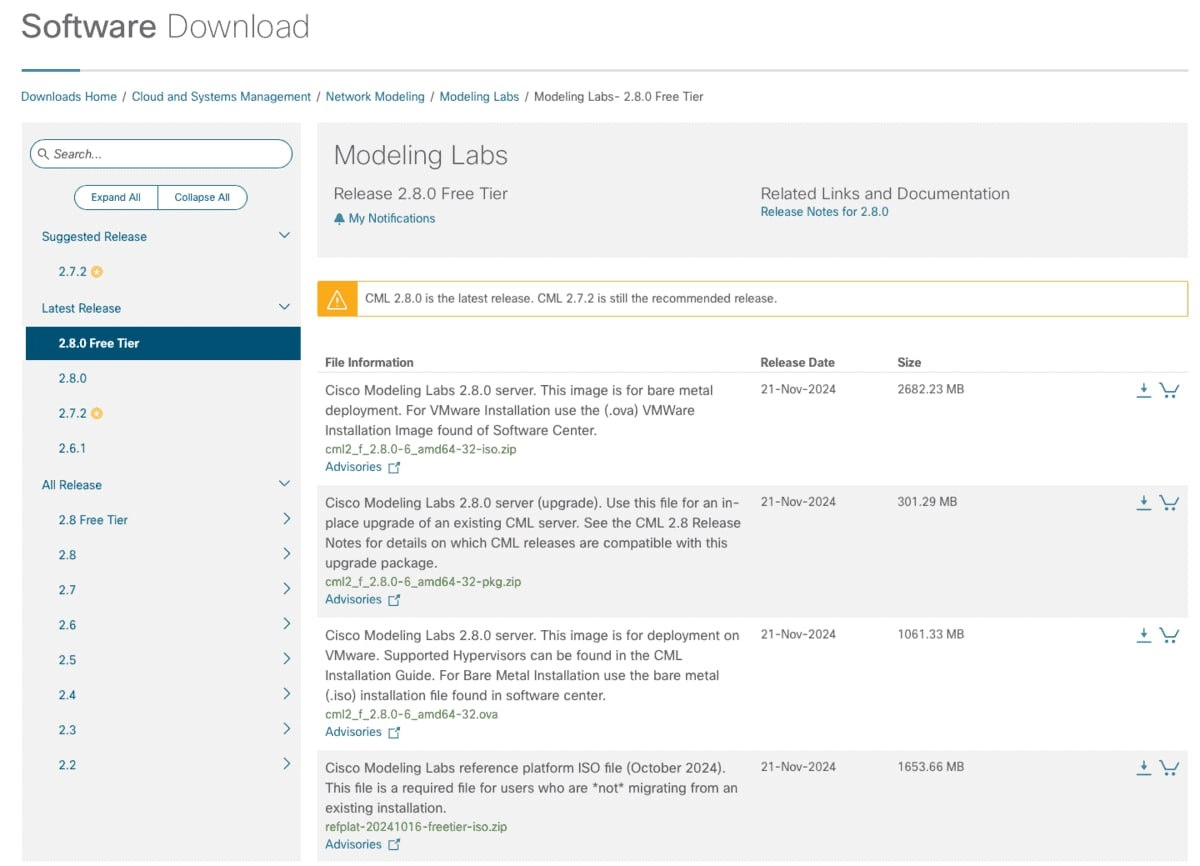 Любить сети и не знаешь где лабить?
Cisco Modeling Labs CML 2.8 is Now Free
https://pinglabz.com/cisco-modeling-labs-cml-2-8-free/
А вообще обрати внимание на
https://www.eve-ng.net/
https://www.gns3 | Сетка — новая социальная сеть от hh.ru