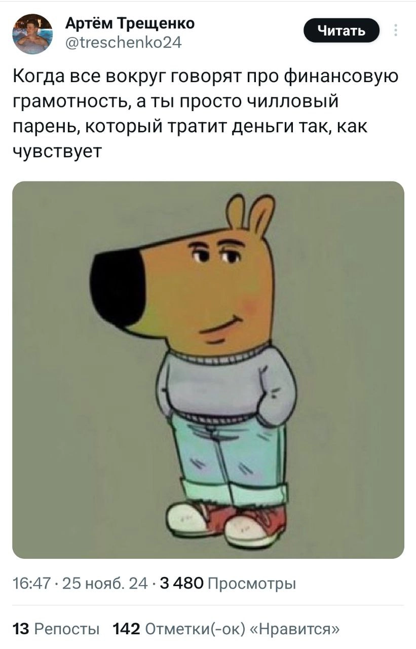 Чилловый парень — мем, которого нам всем не хватало. В соцсетях сейчас на хайпе пёс, олицетворяющий спокойствие и безмятежность в любых ситуациях | Сетка — новая социальная сеть от hh.ru