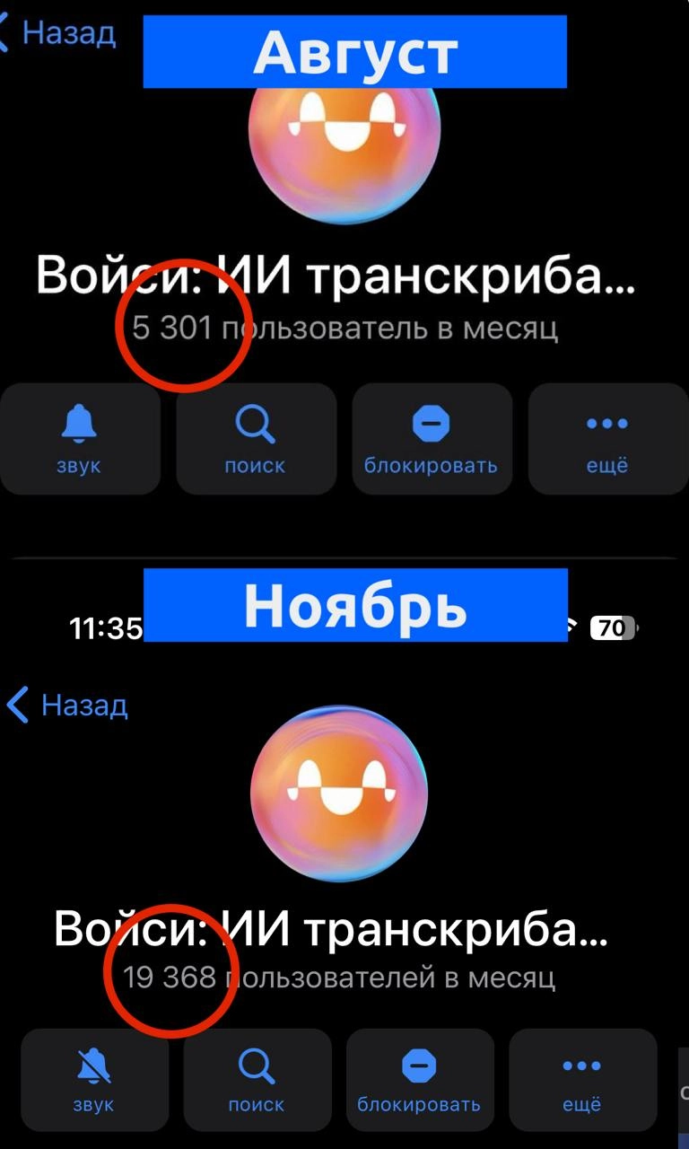 Тем временем у "Войси" за 3 месяца случился рост MAU почти в 4 раза, и это только B2C | Сетка — новая социальная сеть от hh.ru