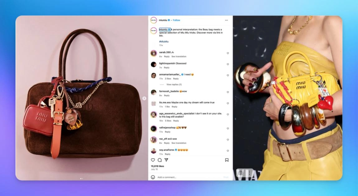 Louis Vuitton теряет миллионы, а Miu Miu растёт на 93% | Сетка — новая социальная сеть от hh.ru