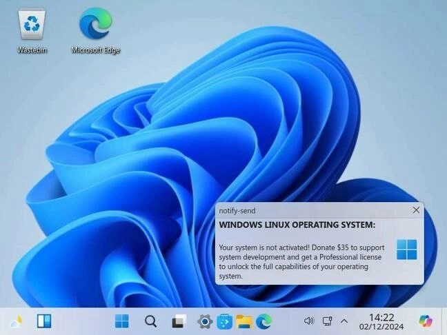Выпущен Linux, внешне неотличимый от Windows пол названием Wubuntu. 
Дистрибутив основан на Kubuntu 24.04.1 LTS (Ubuntu с оболочкой KDE) | Сетка — новая социальная сеть от hh.ru