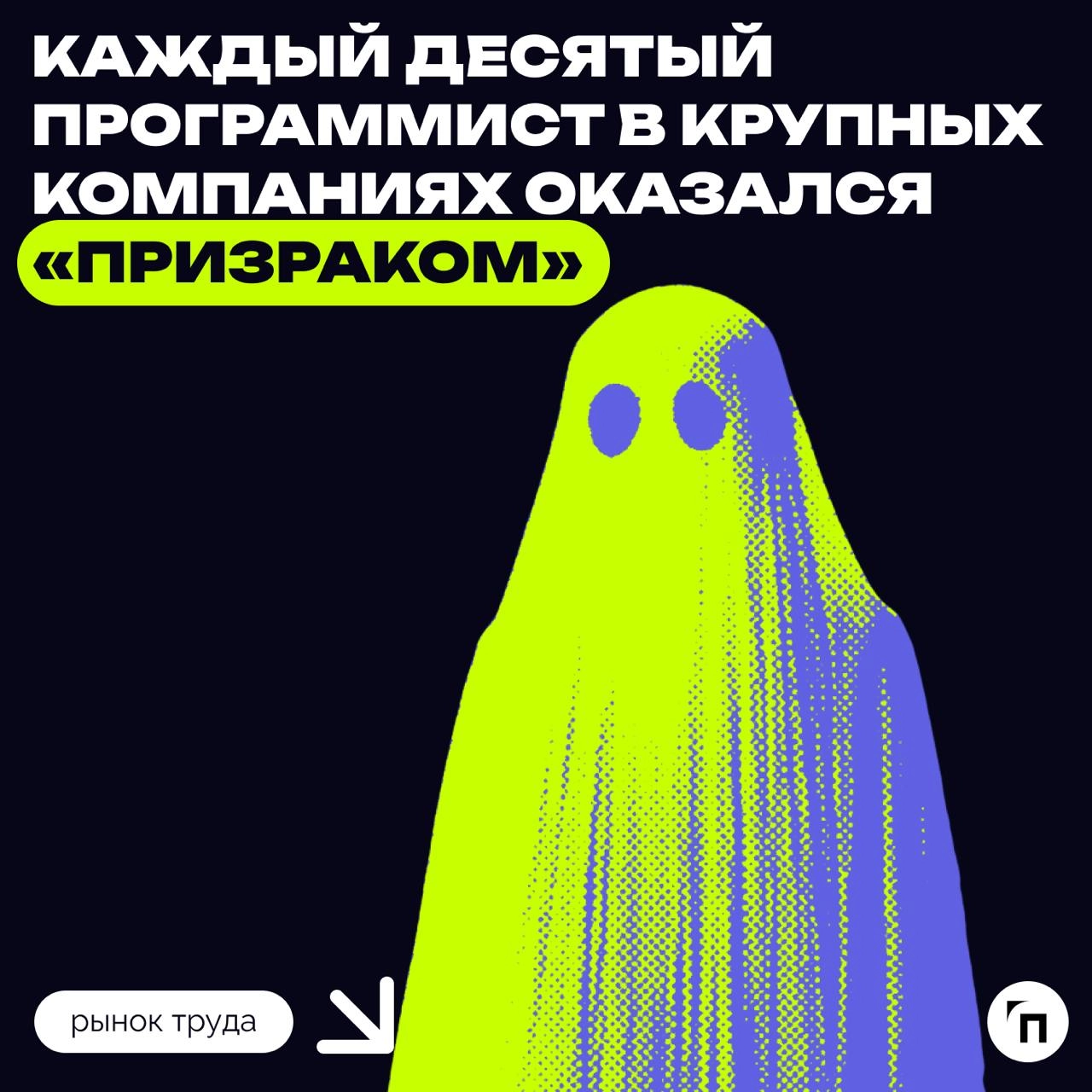 👻 Каждый десятый программист в крупных компаниях оказался «призраком»
Стэнфордский исследователь Егор Денисов-Бланш заявил, что почти 10% программистов в крупных IT-компаниях фактически не вносят знач... | Сетка — новая социальная сеть от hh.ru