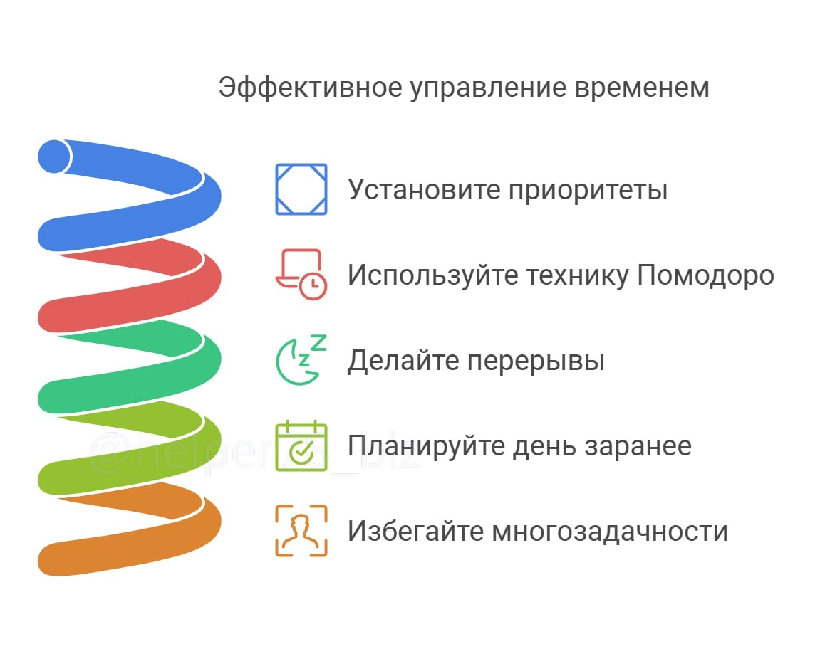⏱ ТАЙМ-МЕНЕДЖМЕНТ - правильное распределение и планирование времени, залог успеха любого сотрудника
Как эффективно управлять своим временем? 
Делюсь 5 простыми, но мощными советами по тайм-менеджменту... | Сетка — новая социальная сеть от hh.ru