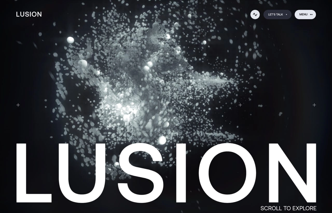 Сайт цифровой студии Lusion, которая помогает брендам создавать визуально привлекательные дизайны и интерактивные опыты.
Возможен передоз красивой 3в графики 👀 | Сетка — новая социальная сеть от hh.ru