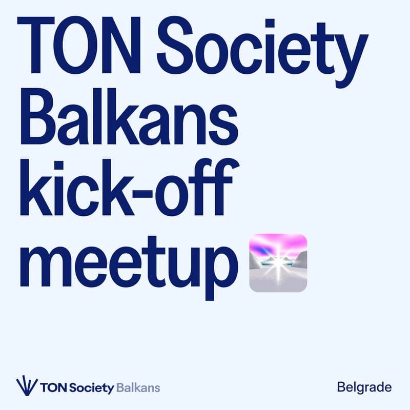 TON Society Balkans Kick-Off
📅 23 января, 18:00–22:00
Присоединяйтесь к запуску TON Society на Балканах! 
На мероприятии вы узнаете итоги 2024 года и планы на 2025 от представителей TON Society и TON ... | Сетка — новая социальная сеть от hh.ru