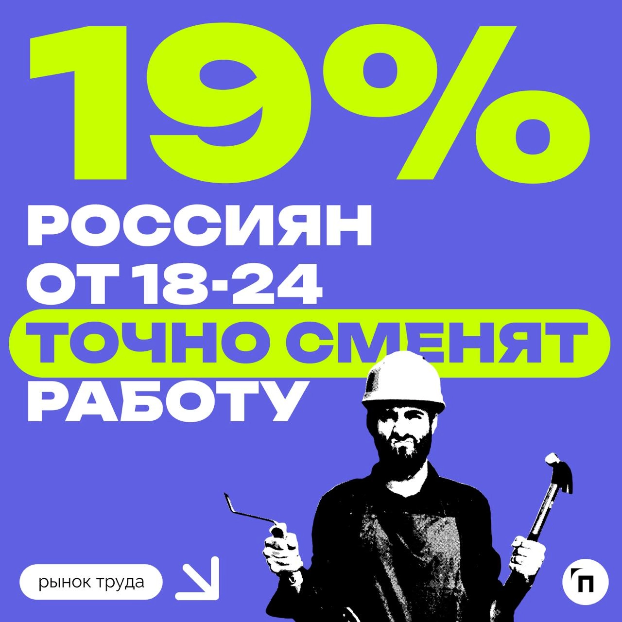Каждый пятый зумер поменяет работу в 2025 году
Сервисы Работа.ру и СберПодбор провели исследование и узнали планы россиян о смене работы в 2025 году | Сетка — новая социальная сеть от hh.ru