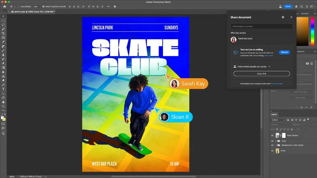 Adobe решила, что нам мало боли от совместного редактирования в Figma, и запилила эту фичу в Photoshop! 
Теперь можно в реальном времени спорить с коллегами, кто лучше размыл фон и кто виноват в том, ... | Сетка — новая социальная сеть от hh.ru