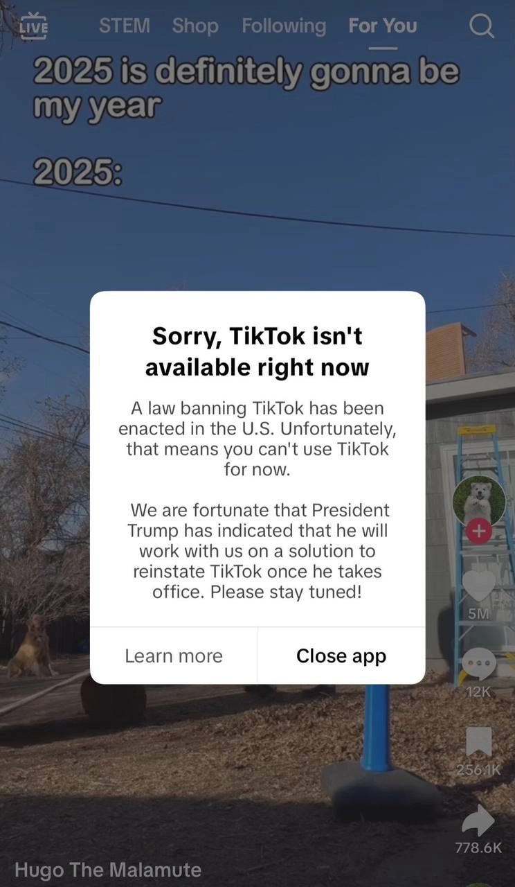 Доброе утро.
Там только и обсуждений, что о самоблокировке TikTok в Штатах (Канаду тоже задело по касательной). 
Так, ждём теперь удаления приложений из AppStore и Google Play | Сетка — новая социальная сеть от hh.ru