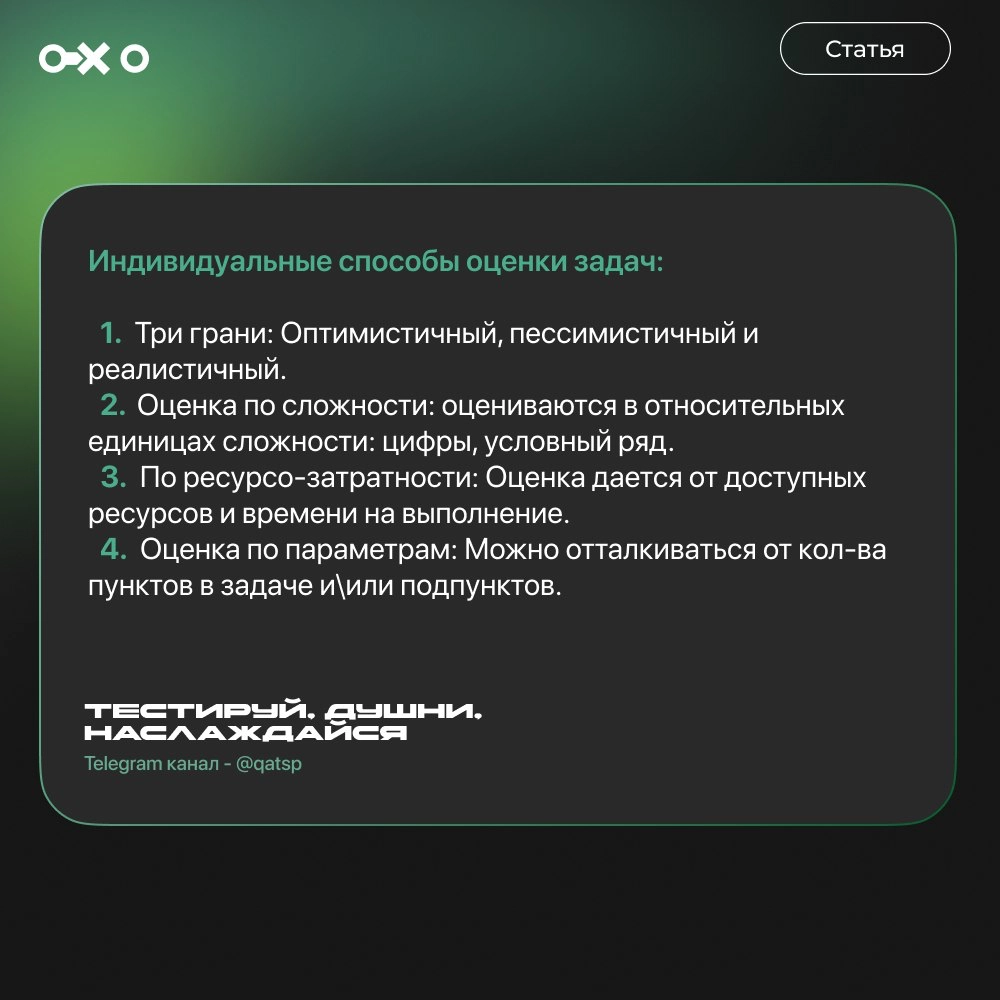 Эстимейт - способы оценки | Сетка — новая социальная сеть от hh.ru
