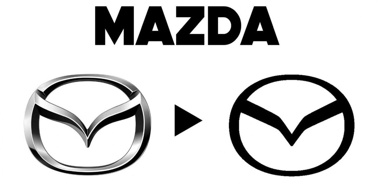 Ещё один автопроизводитель меняет лого. Mazda спустя почти 30 лет решила провести ребрендинг. Компания решила отказаться от 3D-эффекта в логотипе и переливающегося металлического цвета | Сетка — новая социальная сеть от hh.ru